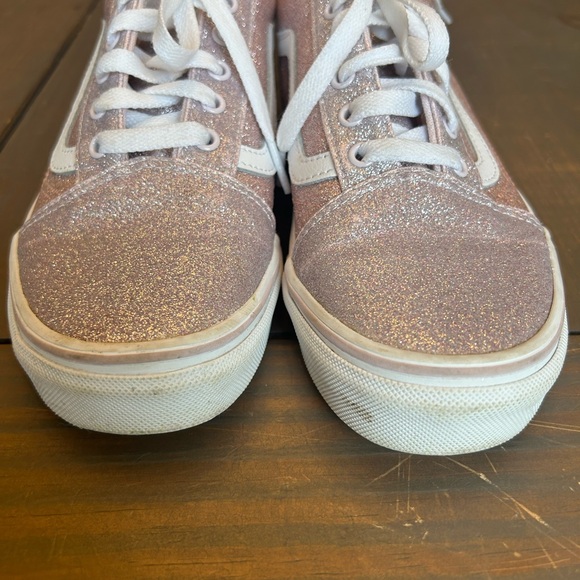 Vans two tone pink glitter sneakers EUC - Picture 6 of 8